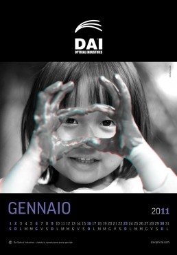 Dai Optical Industries, calendario 2011, gennaio - Mario Matera Group