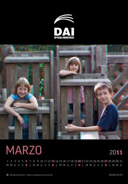 Dai Optical Industries, calendario 2011, marzo - Mario Matera Group