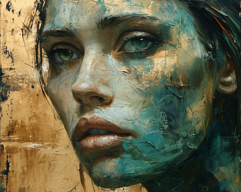Golden 004 - Dim. 150x150 - cm - 2024 - Mixed media on board - Tecnica mista su tavola - Mario Matera