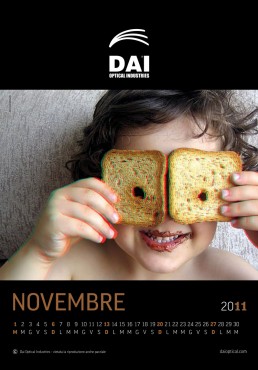 Dai Optical Industries, calendario 2011, novembre - Mario Matera Group
